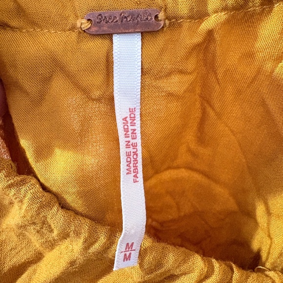 Free People Mustard Backless Maxi Dress - Picture 6 of 8